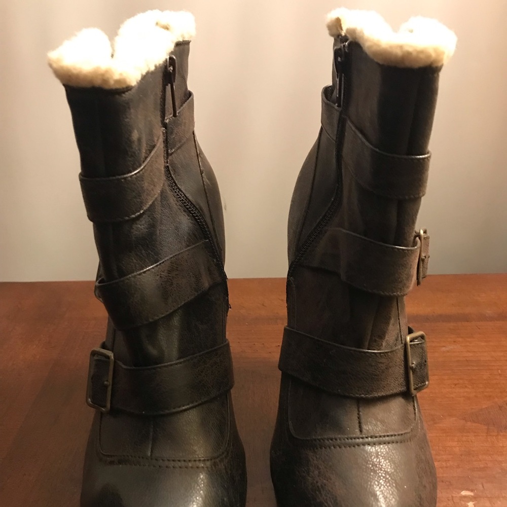 Brown ankle boots